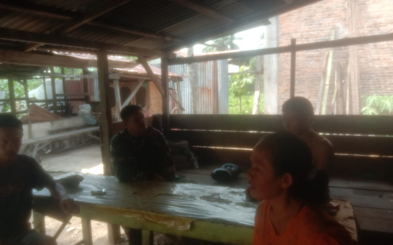 Pererat Hubungan Antara TNI dan Masyarakat, ini yang Dilakukan Babinsa Koramil 03