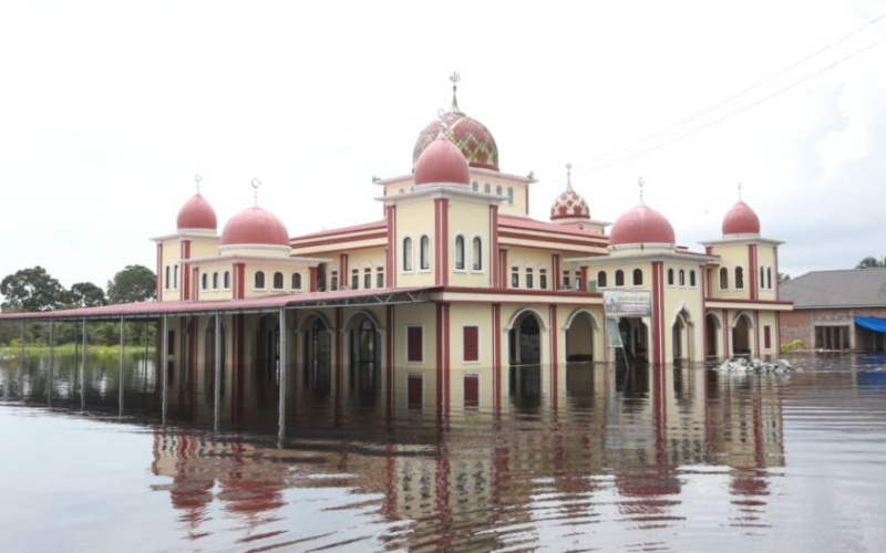 Banjir yang Sempat Menggenangi Beberapa Daerah di Riau Telah Surut
