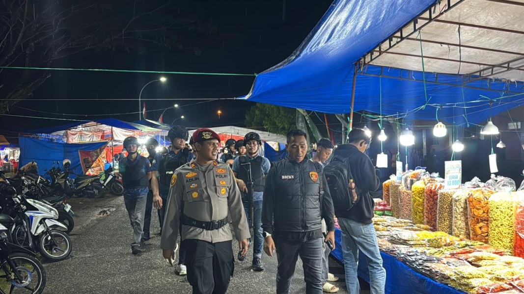 Kapolres Inhu Pimpin Birukan Kota Rengat, Kehadiran Polisi Ditengah Libur Nataru