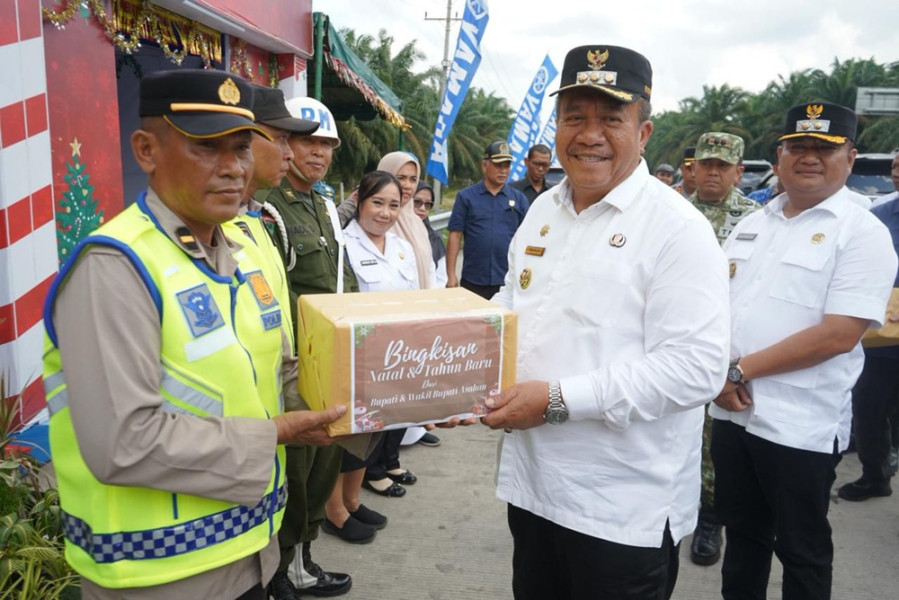 Bupati Asahan Tinjau Pos Pelayanan Natal 2025 dan Tahun Baru 2026