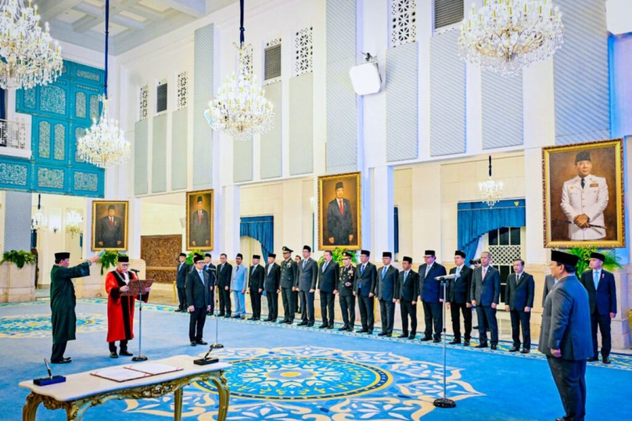 Presiden Prabowo Hadiri Pengucapan Sumpah Hakim Konstitusi Adies Kadir