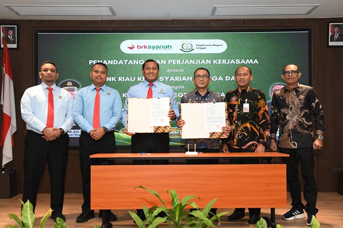 Perkuat Mitigasi Risiko, BRK Syariah dan Kejari Lingga Teken Kerja Sama Hukum Perdata dan TUN
