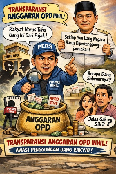 Soal Transparansi Penggunaan Anggaran OPD di Inhil, PW-MOI Inhil Kembali Tegaskan Komitmen Organisasinya