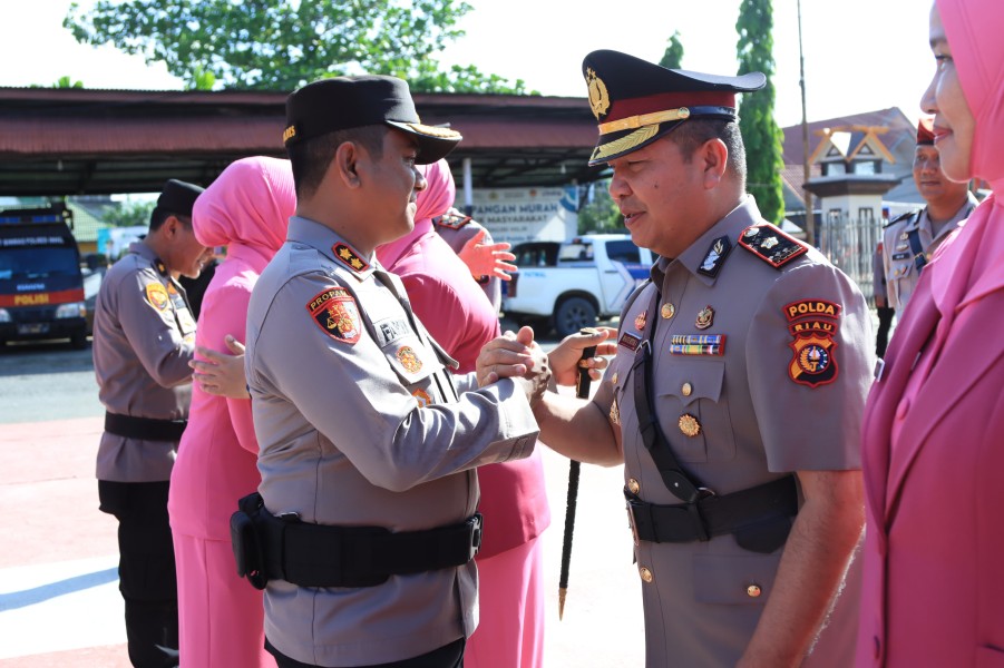 Polres Inhil Gelar Sertijab Wakapolres dan Sejumlah Kapolsek