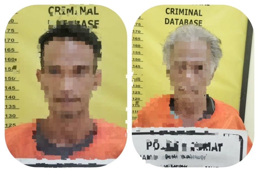 Kapolsek Sungai Sembilan Amankan dua Orang Pelaku Ilegal Loging