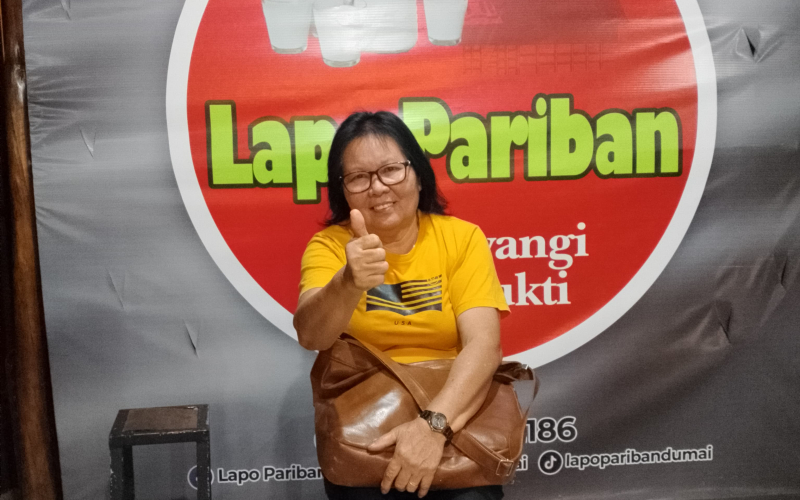 Lapo Pariban Resmi Kantongi Izin Usaha, Rosmida Nainggolan Tegaskan Patuh Aturan Pemko Dumai