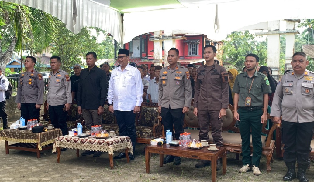 Dukung Pemberantasan Narkoba, Kodim 0314/Inhil Hadiri Deklarasi Kampung Bebas Narkoba