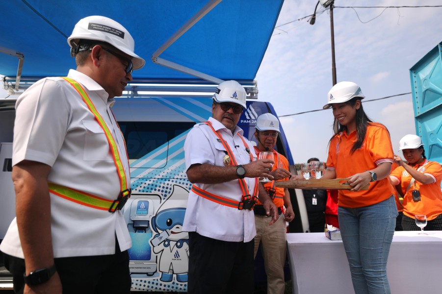 Wagub Rano Resmikan IPA Portable Semanan, Perluas Akses Air