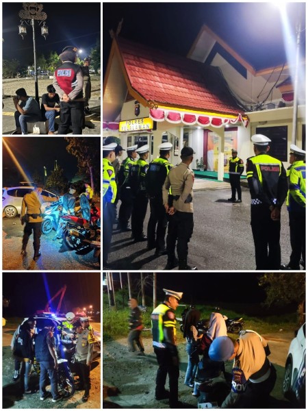 Polres Pelalawan Gelar Operasi Zebra LK 2025, 11 Kendaraan Balap Liar Ditindak