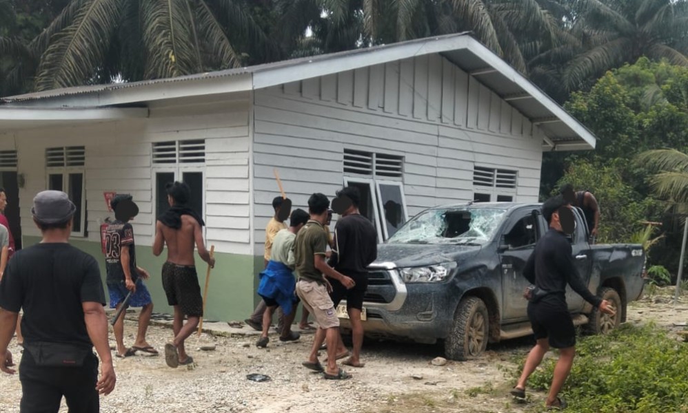 Kericuhan Pecah di Perkebunan PT Adei Muara Basung, Dua Security Terluka dan Sejumlah Kendaraan Rusak