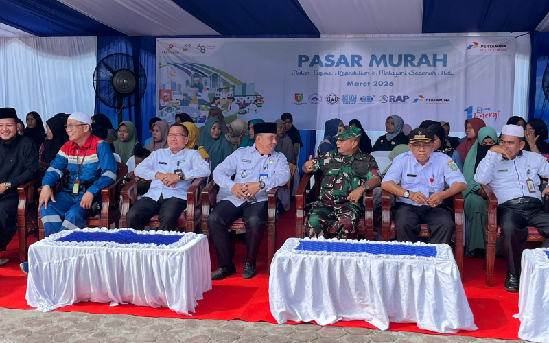 PHR Gelar Pasar Murah di Bukit Kapur, Dandim 0320 Dumai Beri Apresiasi