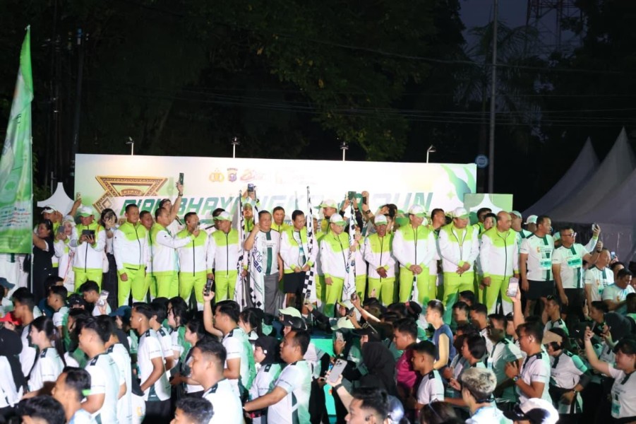 Kapolda Flag Off Riau Bhayangkara Run 2026: Riau Melawan Karhutla