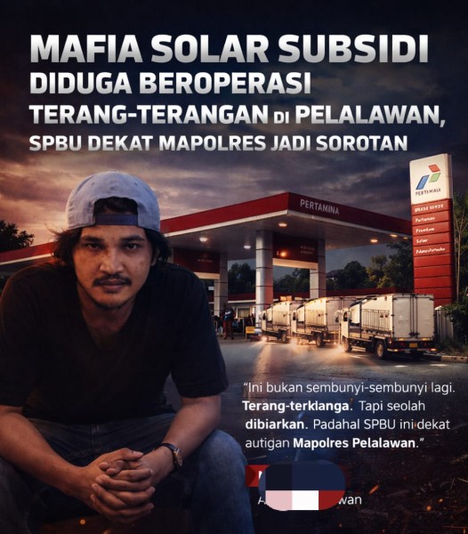 Mafia Solar Subsidi Diduga Beroperasi Terang-terangan di Pelalawan, SPBU Dekat Mapolres Jadi Sorotan