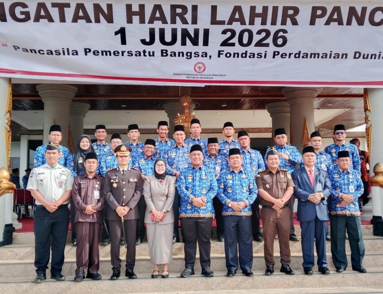 Peringati Hari Lahir Pancasila, Kejari Rohul Tegaskan Komitmen Penegakan Hukum Berlandaskan Ideologi Bangsa