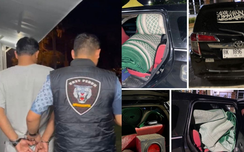 Kurang dari 1x24 Jam, Satreskrim Polres Dumai Ringkus Spesialis Pencuri Sajadah Masjid dan Musala