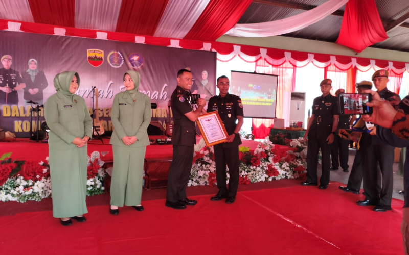 Denarhanud 004/WSBY Dumai Berganti Komandan, Pelindo Dumai Ikut Saksikan Sertijab