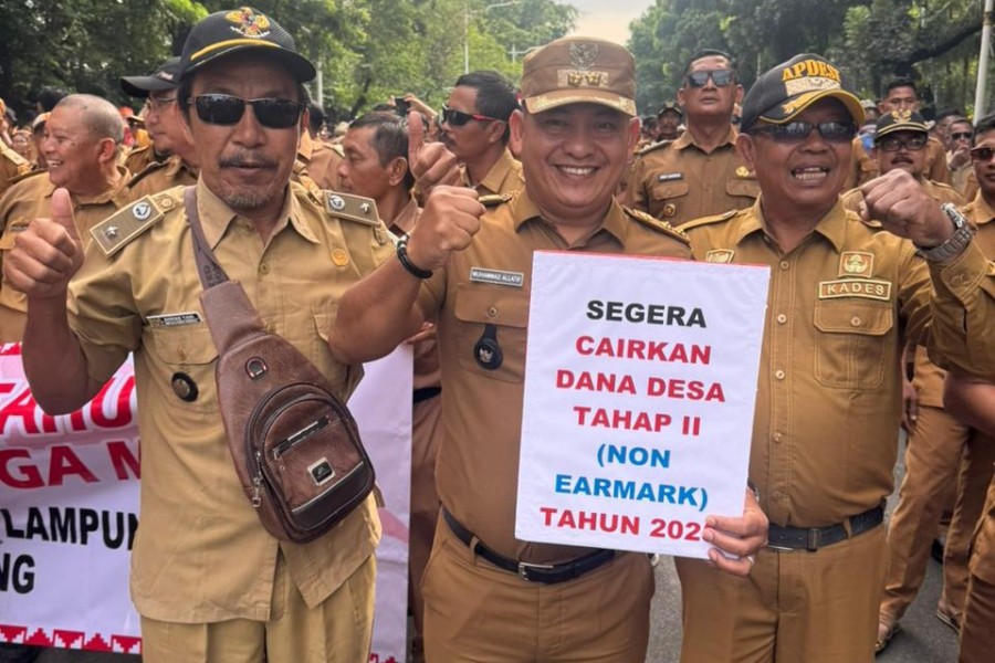 Forum Komunikasi Kepala Desa Kepulauan Meranti Ikut Aksi Damai di Jakarta, Minta Pemerintah Cabut PMK yang Dinilai Rugikan Desa