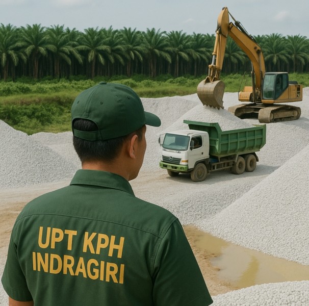 Kunjungan UPT KPH Indragiri Ke Tambang Galian C Ilegal di Batang Gansal: Persuasif Tapi Tanpa Tindakan Tegas?