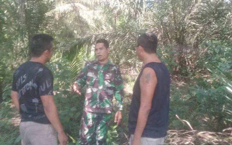 Serma Novrianto dari Koramil 03 Patroli Karhutla