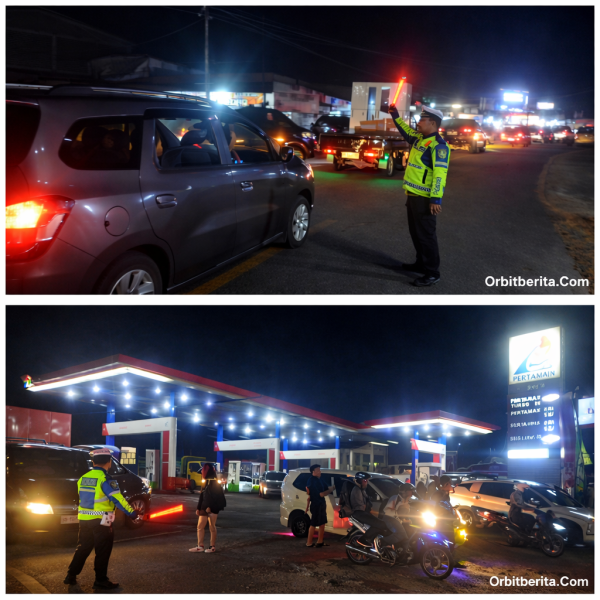 Personel Polres Simalungun Atur Lalin-Arus Wisata Aman-Lancar dalam Ops KETUPAT Toba 2026