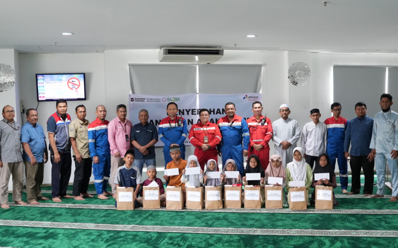 Kilang Pertamina Dumai Santuni Anak Yatim Ring 1 dan Doa Bersama untuk Keandalan dan Keselamatan Operasi