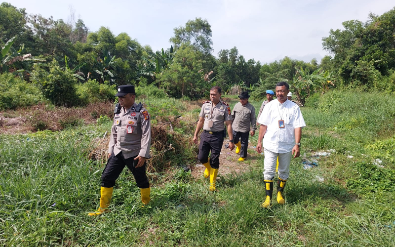Kolaborasi Polsek KSKP–Pertamina, 1,1 Hektare Lahan Tidur Bakal Disulap Jadi Lahan Produktif