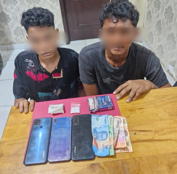 Dua Pengedar Shabu Dibekuk Satresnarkoba Polres Siak di Perawang, Jaringan Besar Diburu