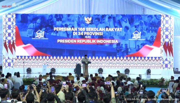 Resmikan 166 Sekolah Rakyat, Presiden Prabowo Tegaskan Komitmen Putus Rantai Kemiskinan