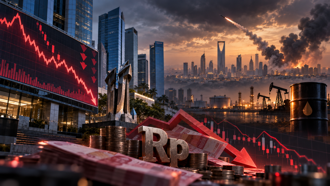 Rudal Houthi Serang Riyadh, IHSG Melemah 0,4% dan Rupiah Anjlok ke Rp 17.800