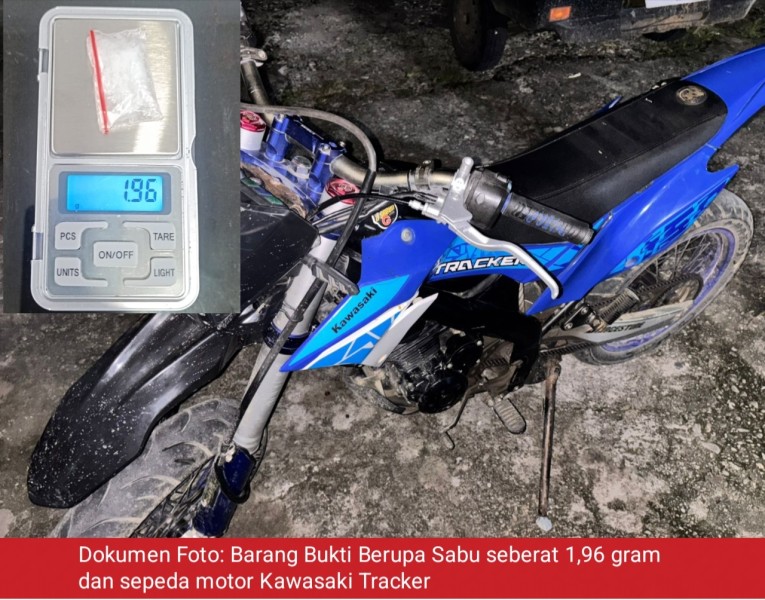 Polsek Tambusai Ringkus Pengedar Sabu di Talikumain, Sita 1,96 Gram Barang Bukti