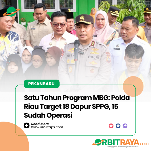 Satu Tahun Program MBG: Polda Riau Target 18 Dapur SPPG, 15 Sudah Operasi