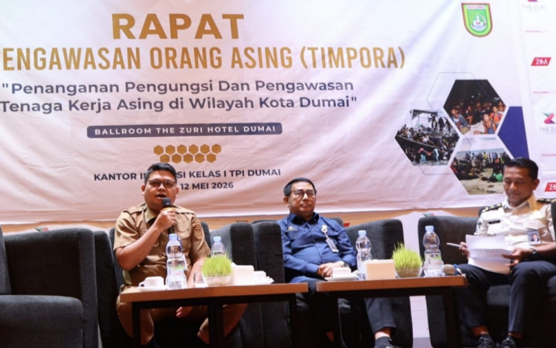 Imigrasi Dumai Perkuat Koordinasi Pengawasan Orang Asing Lewat Rapat Timpora 2026