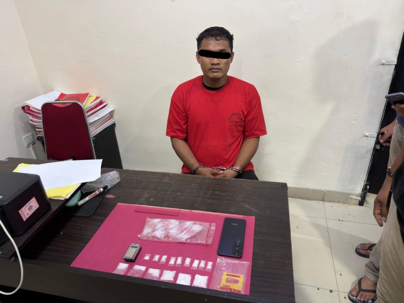 Sat Resnarkoba Polres Rohul Gulung Pengedar Sabu 20,92 Gram di Desa Rantau Sakti