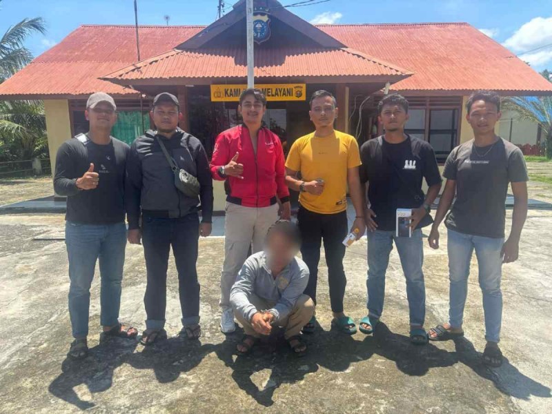 Polsek Merbau Tangkap Pencuri Rumah Warga Mengkirau Saat Ngopi di Pelabuhan Mengkapan