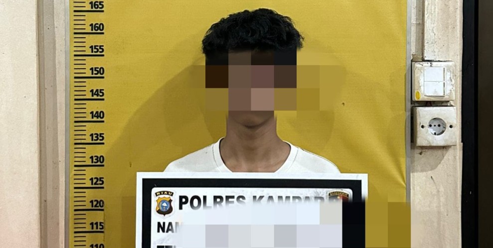 Pelaku Terduga Pencabulan Ditangkap Satreskrim Polres Kampar di Bangkinang