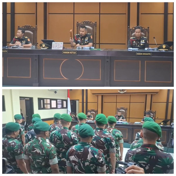 17 Prajurit TNI Divonis Penjara dan Dipecat dalam Kasus Tewasnya Prada Lucky Namo