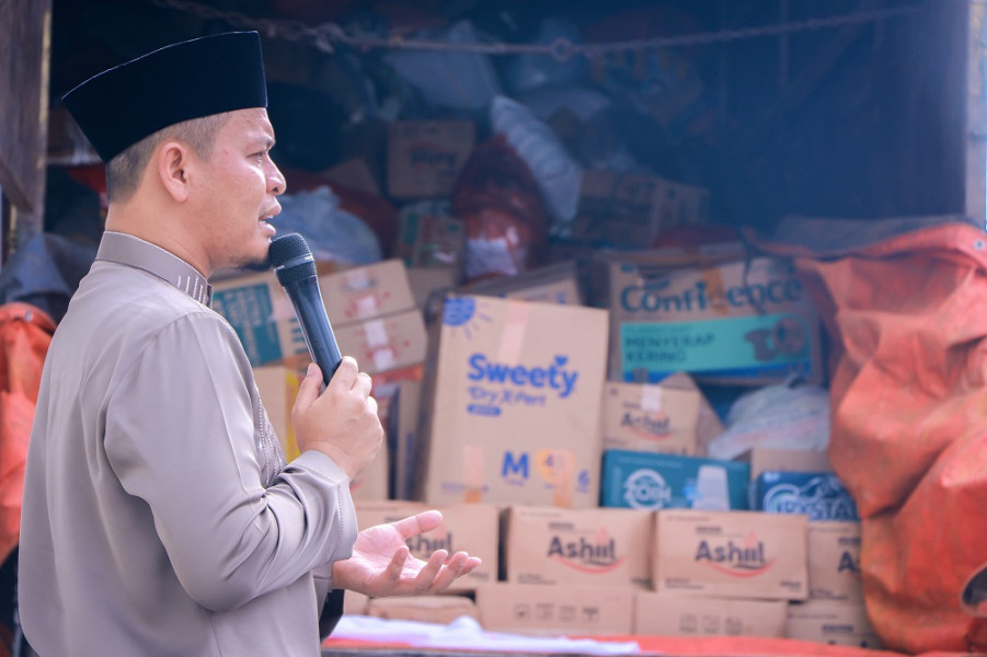 Dilepas Wako Agung, Rumah Zakat Riau Kirim Bantuan untuk Korban Bencana di Sumatera