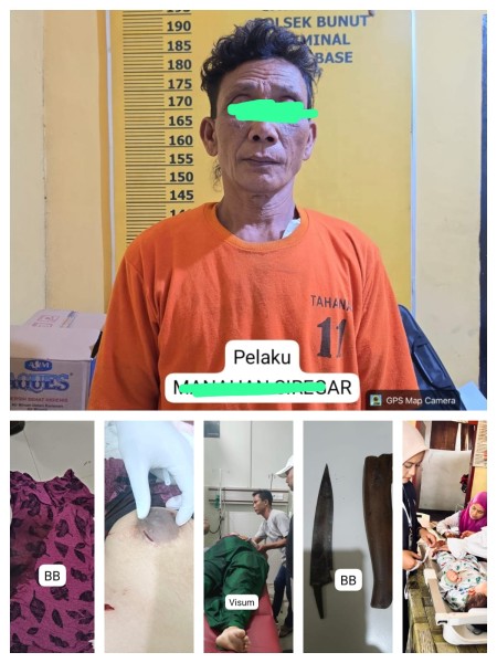 Polsek Bunut Gerak Cepat Amankan Terlapor, Perempuan di Kuala Semundam Diduga Jadi Korban Penusukan
