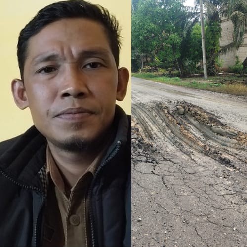 Kondisi Jalan Lintas Bono Makin Parah, Ketua APDESI Kecamatan Bunut Angkat Bicara
