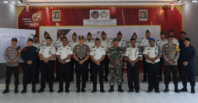 Lapas Tembilahan Deklarasi Bebas Handphone dan Narkoba, Lanjut Razia Hunian Warga Binaan