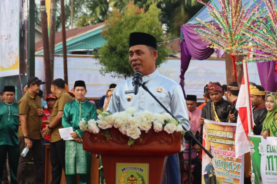 MTQ Ke-XX Kecamatan Kempas Dibuka, Bupati Inhil Tegaskan Komitmen Syiar Islam
