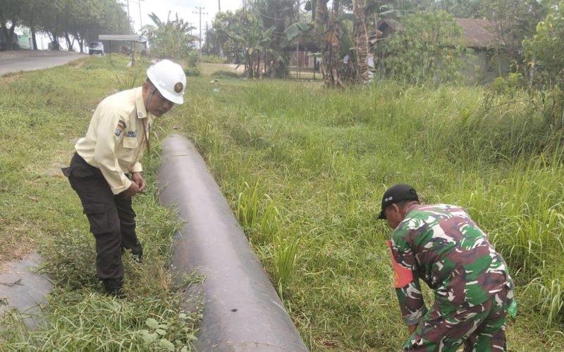 Sinergi Koramil 02 Bersama PT Pertamina Hulu Rokan, Patroli Amankan Objek Vital Nasional