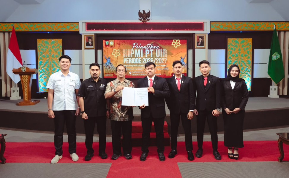 Pimpin Kepengurusan Perdana, Farhan Abrar Resmi Dilantik sebagai Ketua Umum HIPMI PT UIR Periode 2026/2027