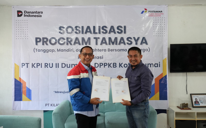 Kolaborasi Kilang Pertamina Dumai dan DPPKB Luncurkan Program TAMASYA, Dukung Tumbuh Kembang Anak