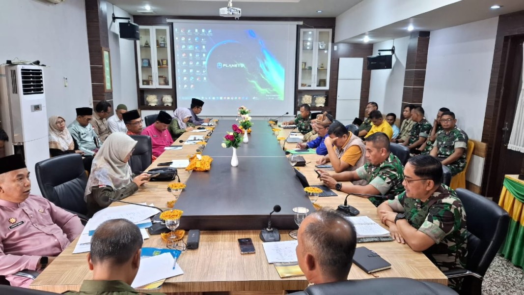 Dandim 0314/Inhil Hadiri Rapat Strategi Swasembada Pangan Riau 2025 dan Percepatan LTT