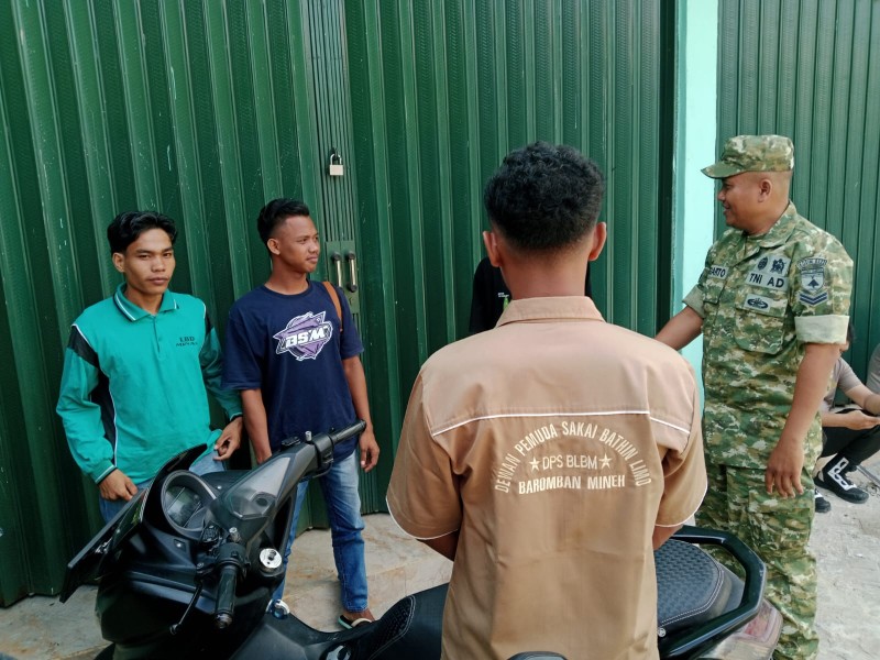 Sertu Sugiarto Ajak Warga Lubuk Umbut Peduli Kesehatan Lewat Komsos