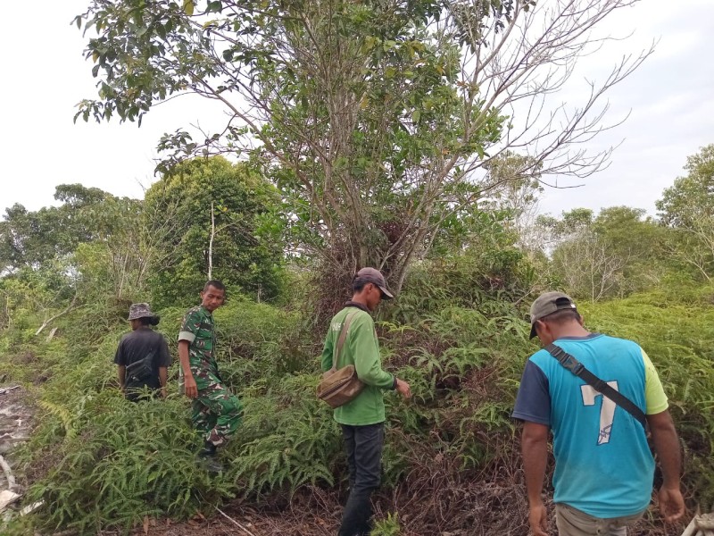 Serma Sri Wahyudi Laksanakan Patroli Karhutla di Kampung Lubuk Jering, Situasi Aman Terkendali