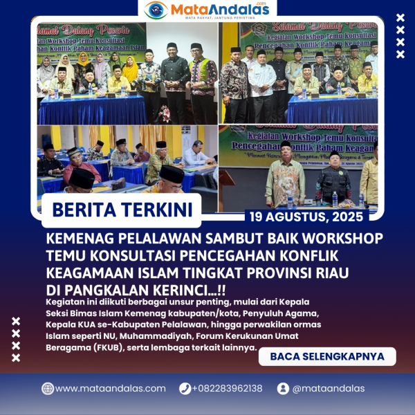 Kemenag Pelalawan Sambut Workshop Pencegahan Konflik Keagamaan Islam Tingkat Provinsi Riau di Pangkalan Kerinci