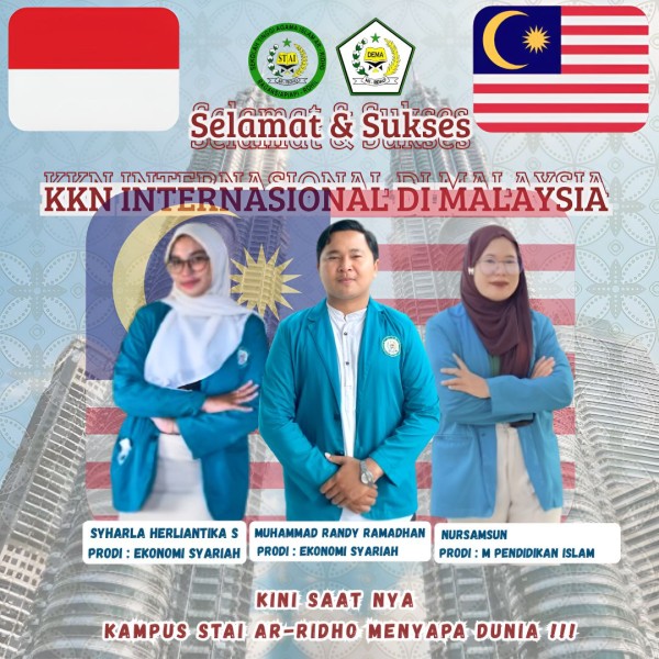 Tiga Mahasiswa STAI ARIDHO Bagansiapiapi Raih Prestasi Internasional, Ikuti KKN di Malaysia