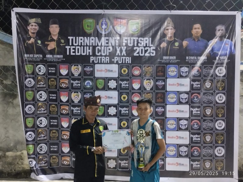 LHMB Kota Dumai Dukung Penuh Terselenggaranya Pertandingan Futsal Teduh Cup XX